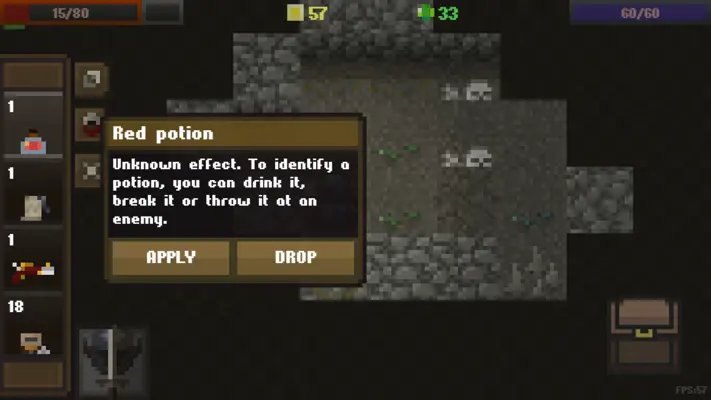 Caves Roguelike android App screenshot 9